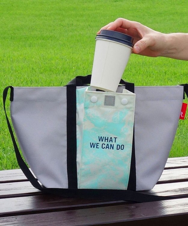 ROOTOTE 9634【ALLIANCE FOR THE BLUE × ROOTOTE】漁網ナイロン デリ2way-A 02：グレー