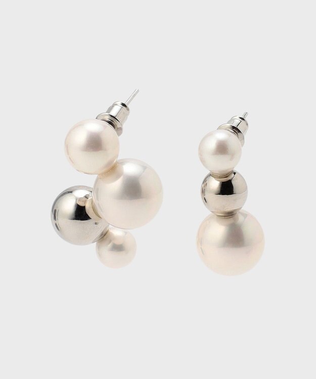 GRACE CONTINENTAL バブルパールピアス シルバー