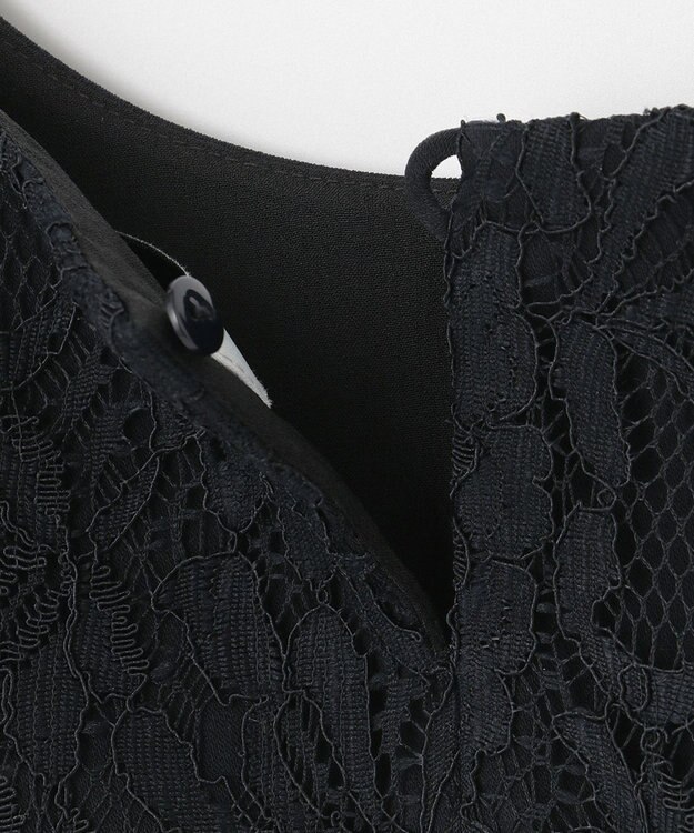 ANY フレンチスリーブブラウス×パンツ セットアップ ネイビー系