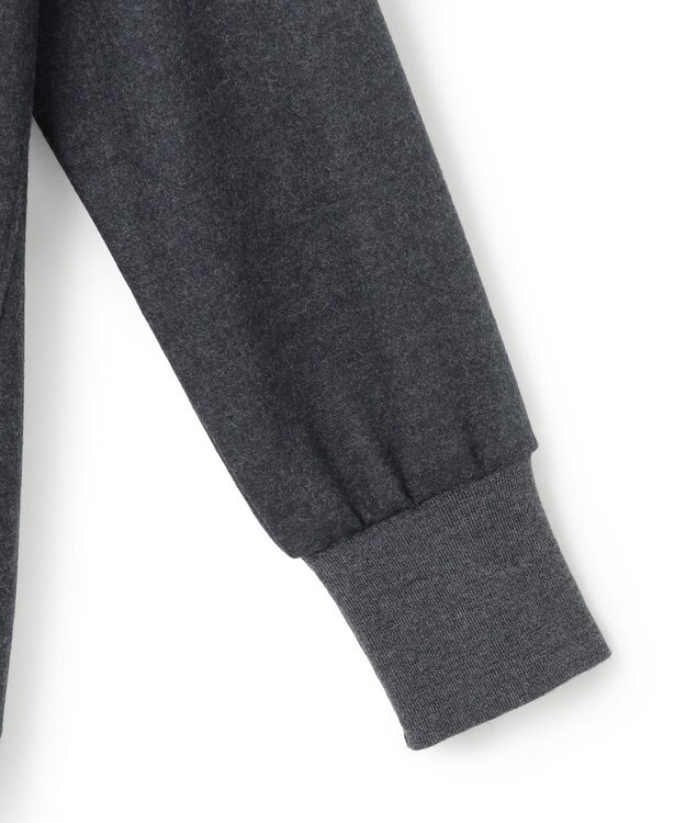 23区 【洗える】ウールミルドジャージー リブデザイン カットソー グレー系