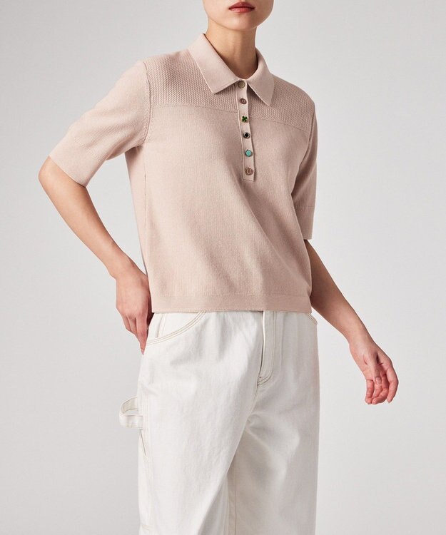 Paul Smith ラッキーチャームボタン ニットポロシャツ