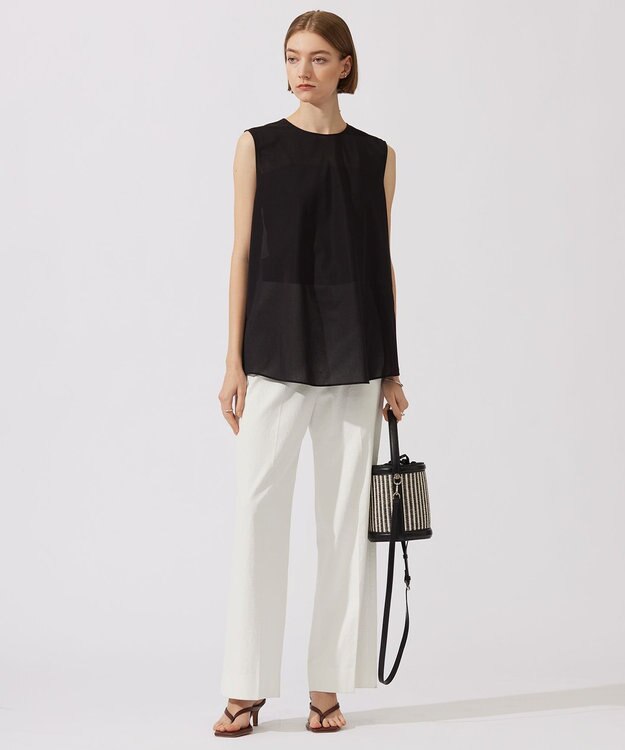 ICB 【洗える・接触冷感・UVケア】３WAYセットブラウス ブラック系