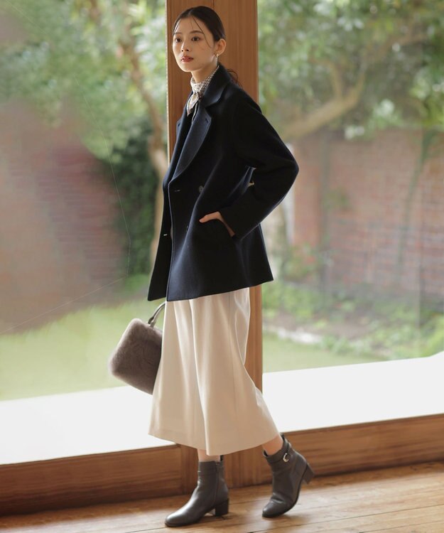 J.PRESS LADIES 【2way】エコファー バッグ グレー系