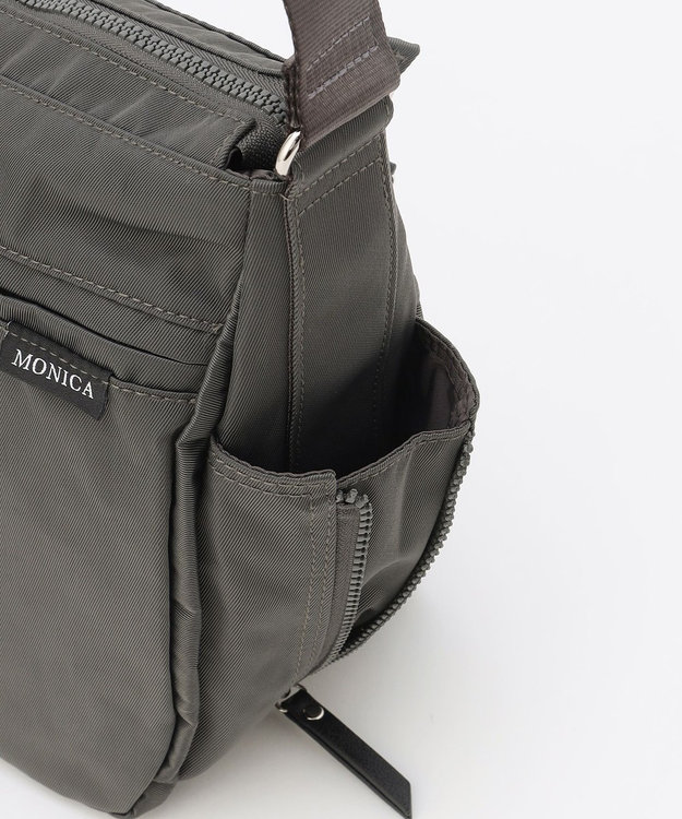 LA BAGAGERIE 【MONICA】サイドジップショルダーバッグ ダークグレー