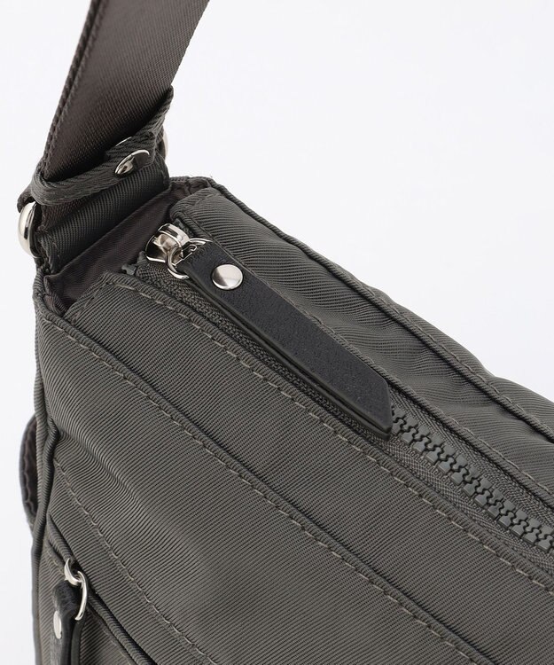 LA BAGAGERIE 【MONICA】サイドジップショルダーバッグ ダークグレー