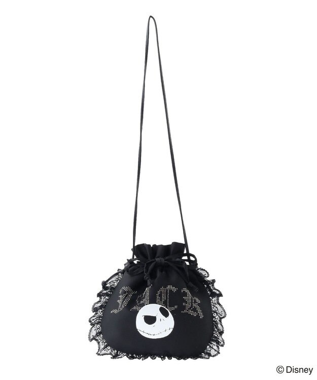 Green Parks ナイトメア／中綿フリル巾着バッグ Black