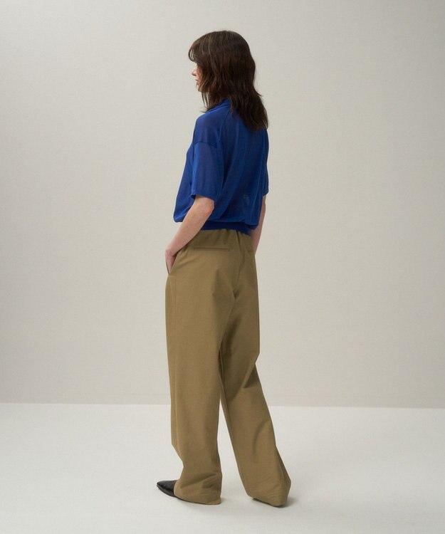 ATON COMPACT COTTON | スキッパーポロセーター BLUE