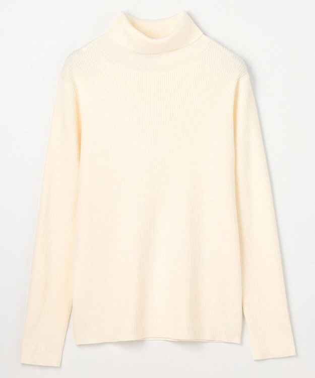 ANY 【洗濯機可】ウォームニットリブタートルネック オフ