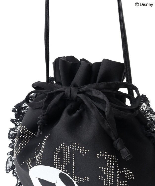 Green Parks ナイトメア／中綿フリル巾着バッグ Black