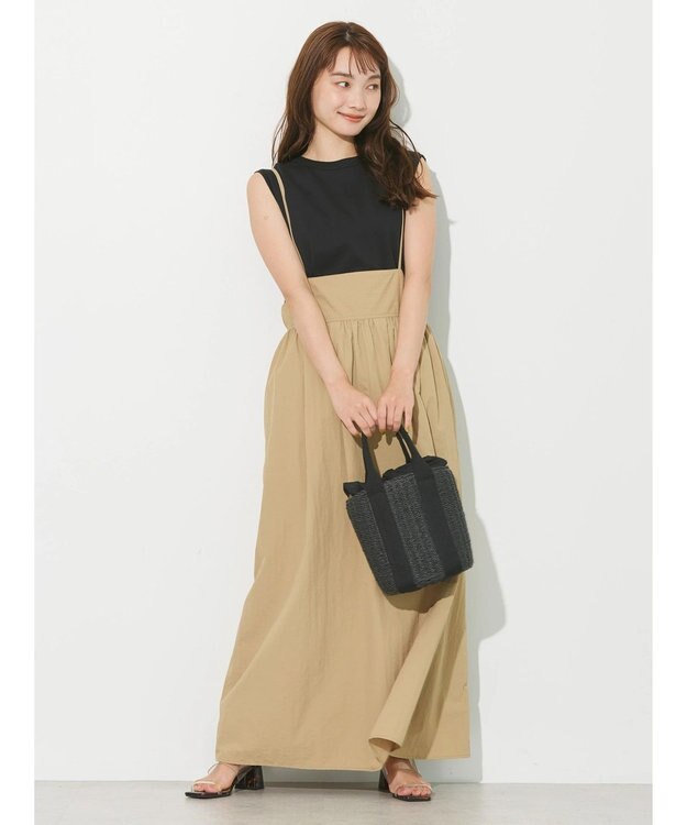 AMERICAN HOLIC 丈違い２ＷＡＹバックリボンワンピース Beige