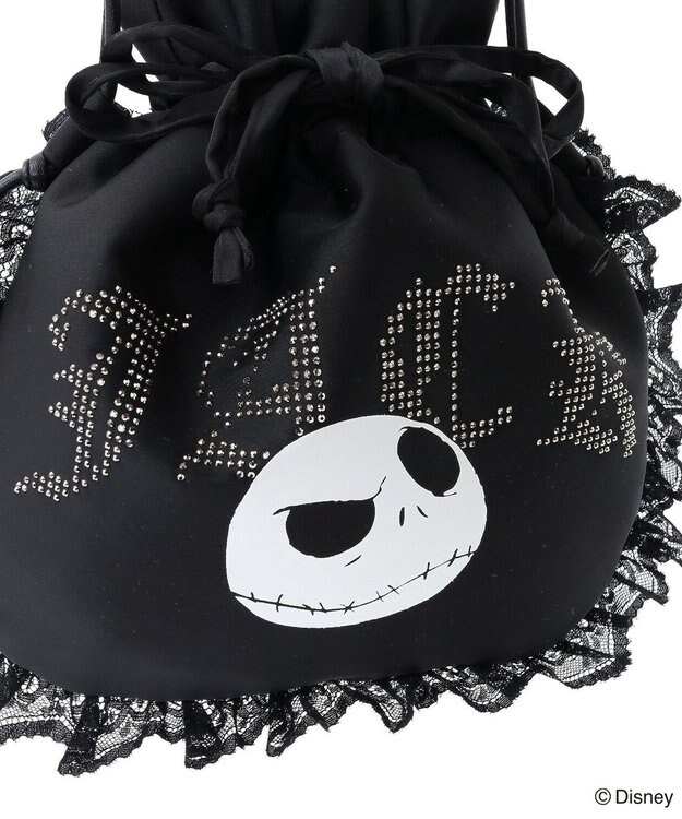 Green Parks ナイトメア／中綿フリル巾着バッグ Black