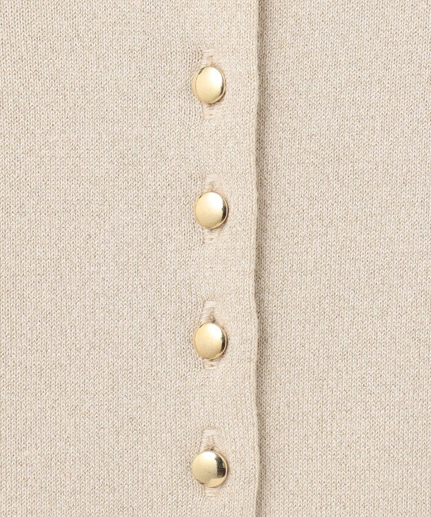 23区 L 【APPLAUDIR】コンパクト ラメカーディガン ベージュ系