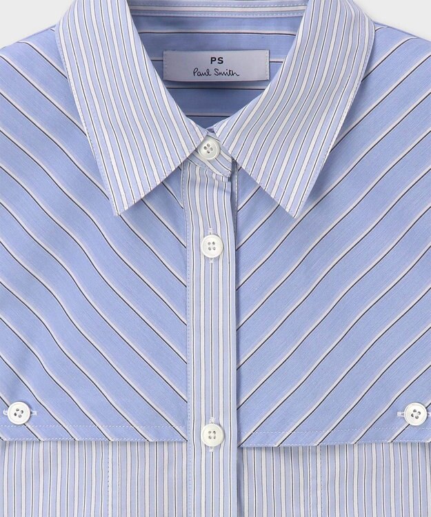 Paul Smith ミックス ストライプ シャツ ライトインディゴ