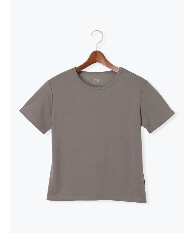 Te chichi クルーネックTシャツ チャコールグレー