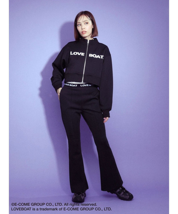 Green Parks ■別注　ＬＯＶＥ　ＢＯＡＴ　フレアパンツ Black