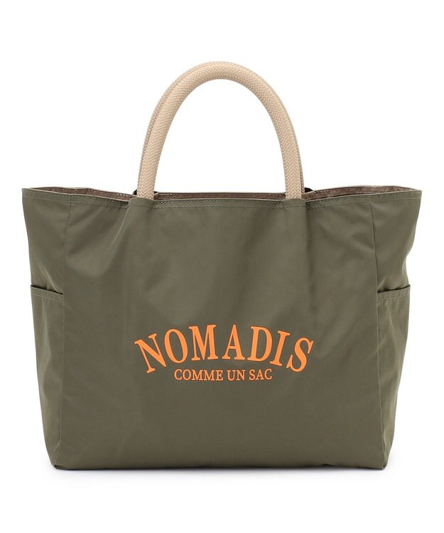 23区 NOMADIS SAC2 WIDE 16mm リバーシブルトートバッグ カーキ系