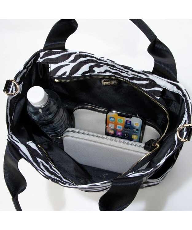 LA BAGAGERIE 【インクジェットプリント】2WAYトート ゼブラ