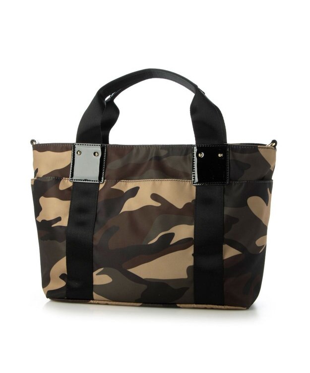 LA BAGAGERIE 【インクジェットプリント】2WAYトート カモフラージュ