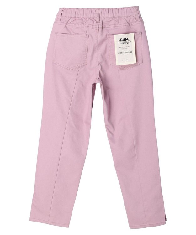 Green Parks ＧＵＭストレッチカラースリムストレートパンツ Pink