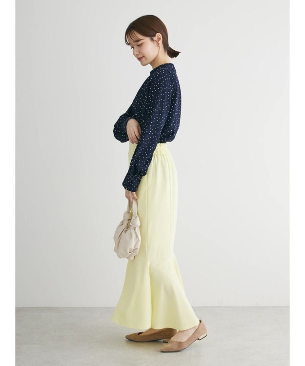 Green Parks ストレッチマーメイドスカート Yellow