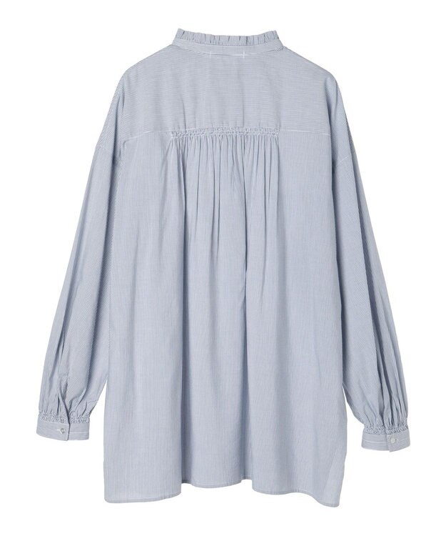 AMERICAN HOLIC サラックール／ＵＶカットフリルシャツチュニック Stripe