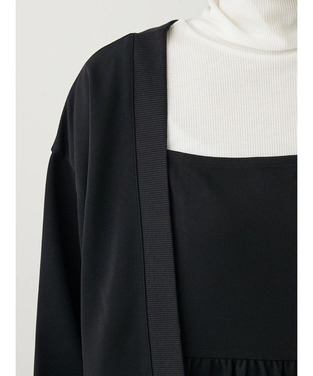 Green Parks ＳＥＴ２点　カーディガン＋ワンピース Black