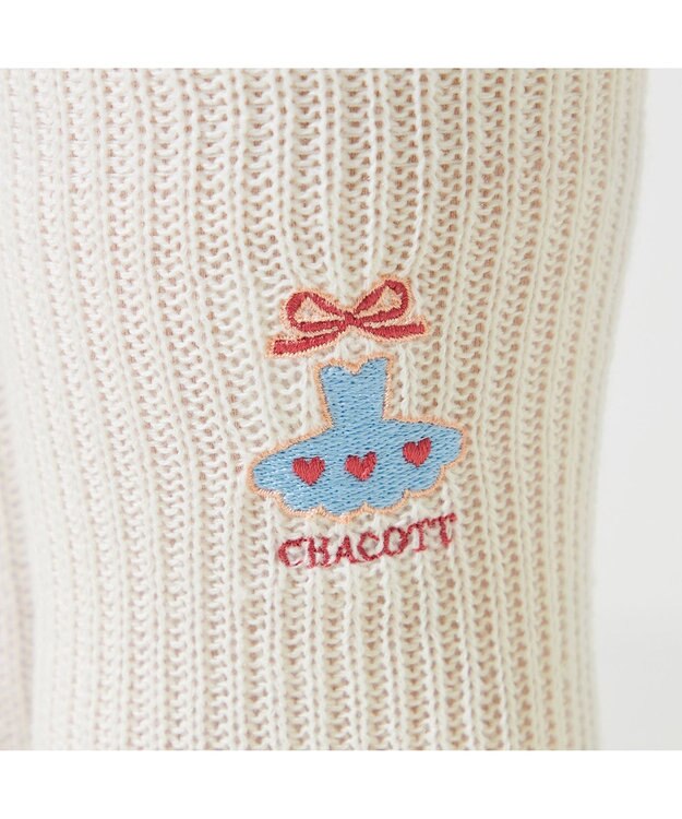 Chacott キッズ レッグウォーマー オフホワイト