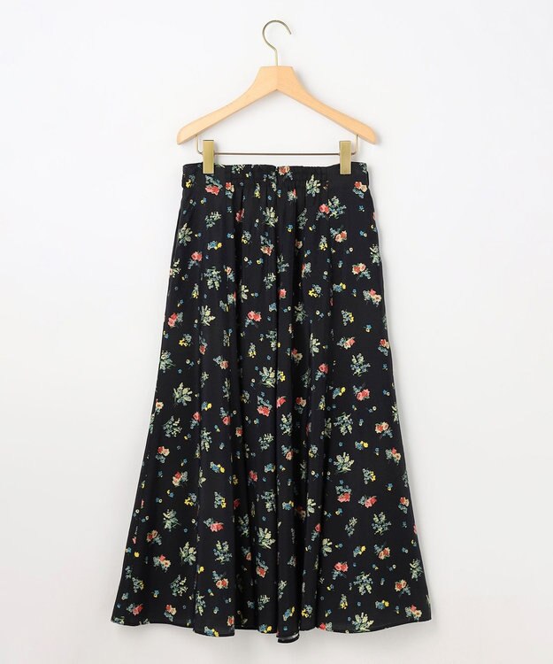組曲 S 【先行予約】クラッシックフラワープリント フレアスカート ブラック系5