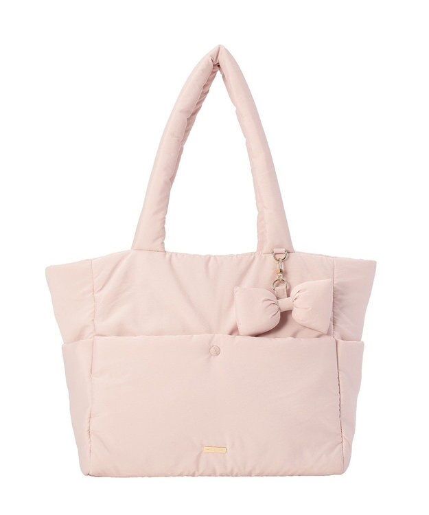 Maison de FLEUR 撥水加工パファーキャリーオントートバッグ Pink