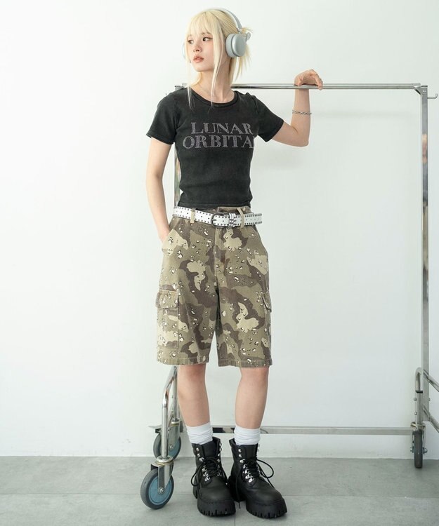 WEGO グラフィックリブT 柄3