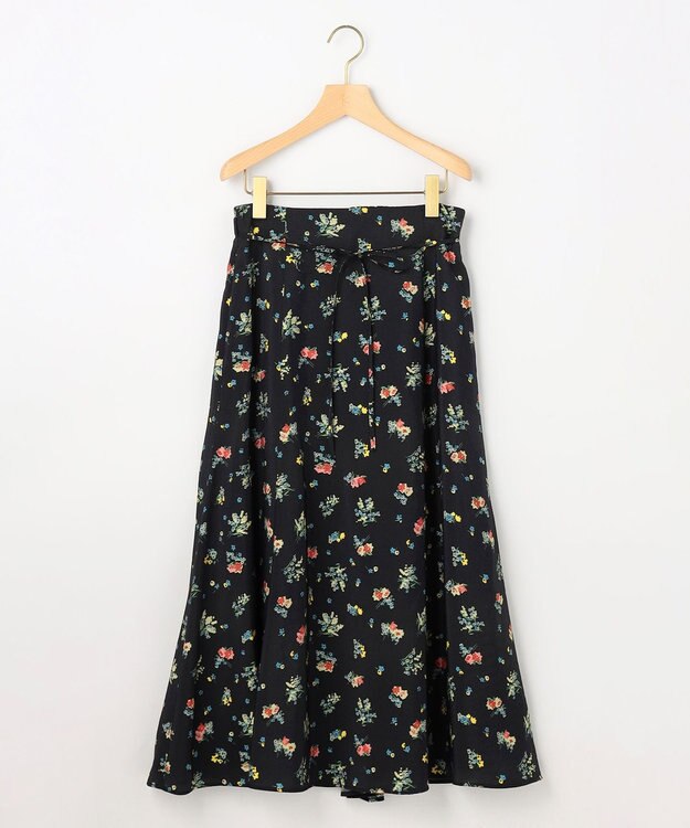 組曲 S 【先行予約】クラッシックフラワープリント フレアスカート ブラック系5