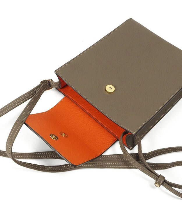 PELLE BORSA 縦ポシェット Reinette レネット 4740 トープ