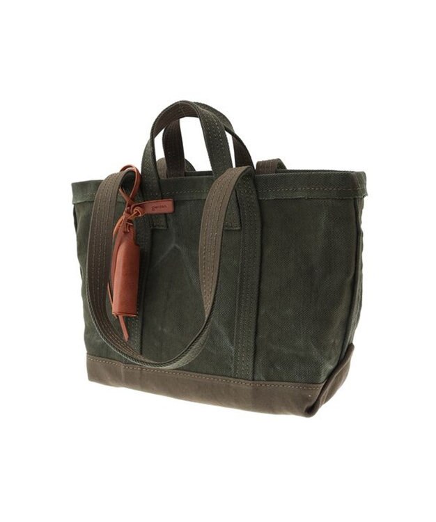 genten セルビッジトート2（中） ダークグリーン