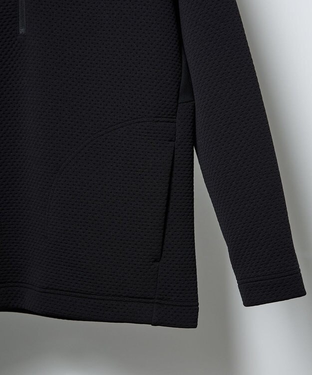 JOSEPH ABBOUD MOUNTAIN 【雑誌掲載/吸湿発熱/保温】 ミズノコラボ BREATH-THERMOハーフZIPプルオーバー ブラック系