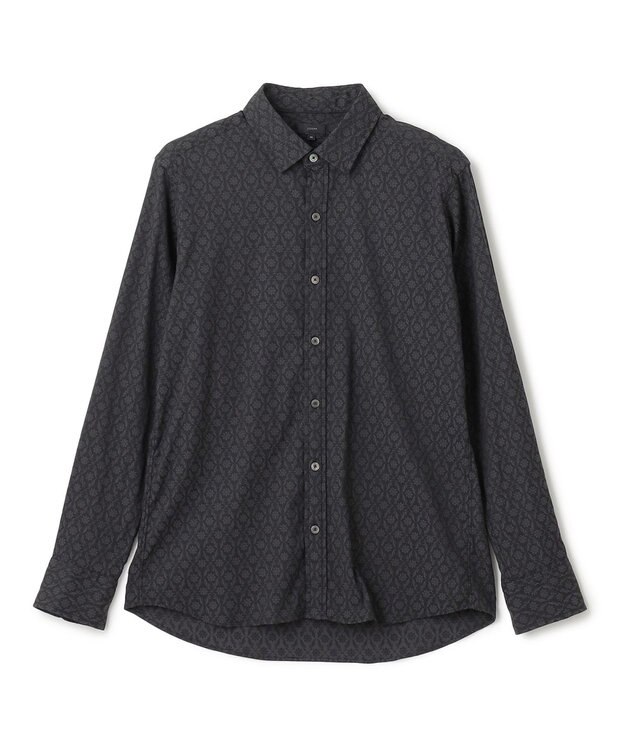 JOSEPH HOMME オーナメントジャガードストレッチ　レギュラーカラーシャツ グレー系