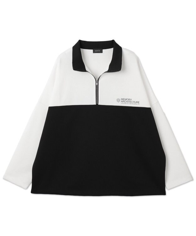 WEGO ドルマンポンチハーフZIPT（LS） ホワイト