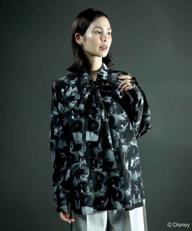 Green Parks ＦＡＮＴＡＳＩＡ／総柄ボウタイブラウス