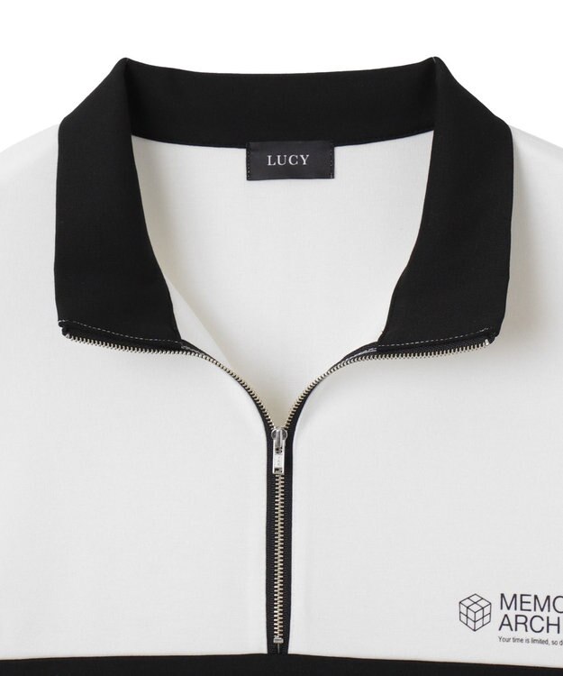 WEGO ドルマンポンチハーフZIPT（LS） ホワイト