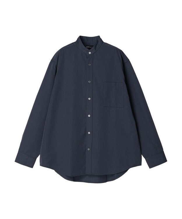 CRAFT STANDARD BOUTIQUE Ｔ／Ｒバンドカラーシャツ Dark Blue