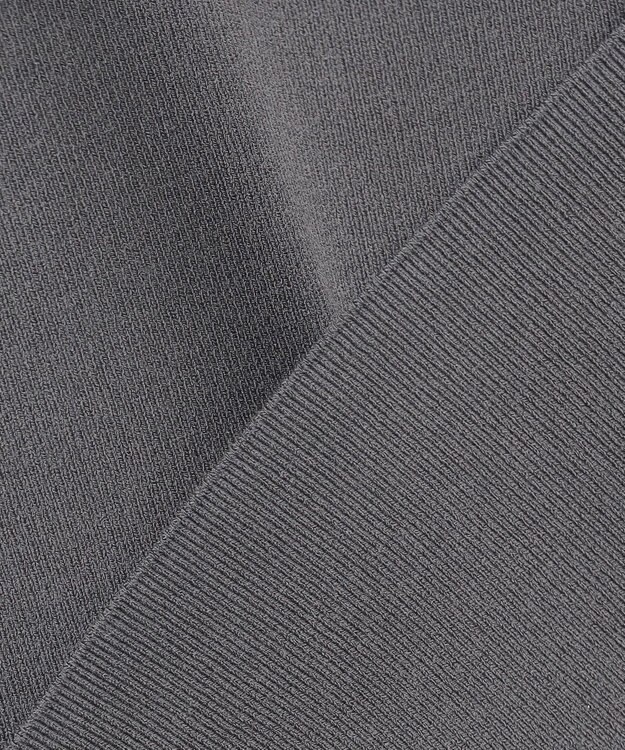 ICB 【洗える】 クロスコンビ ボウタイニット チャコール系