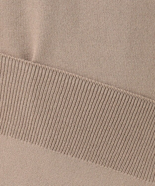 J.PRESS LADIES 【洗える】シャインバックキュプラ ニット ブラウン系