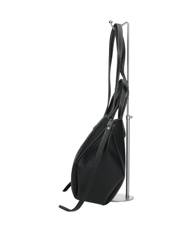 INTER-CHAUSSURES 【ANDREA CARDONE】センターシームレザーハンドバッグ ブラック