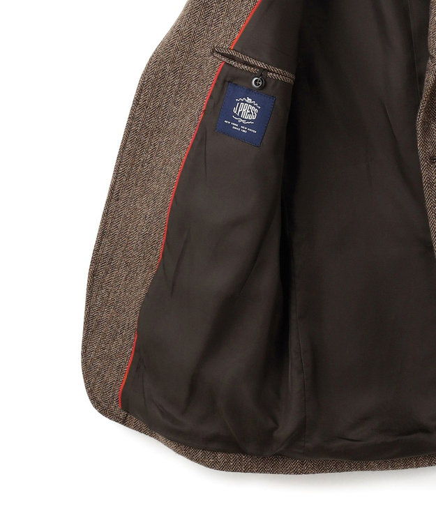 J.PRESS MEN 【KING SIZE】【定番】LOVAT LAVEROCK TWEED ヘリンボンツイードジャケット ブラウン系1