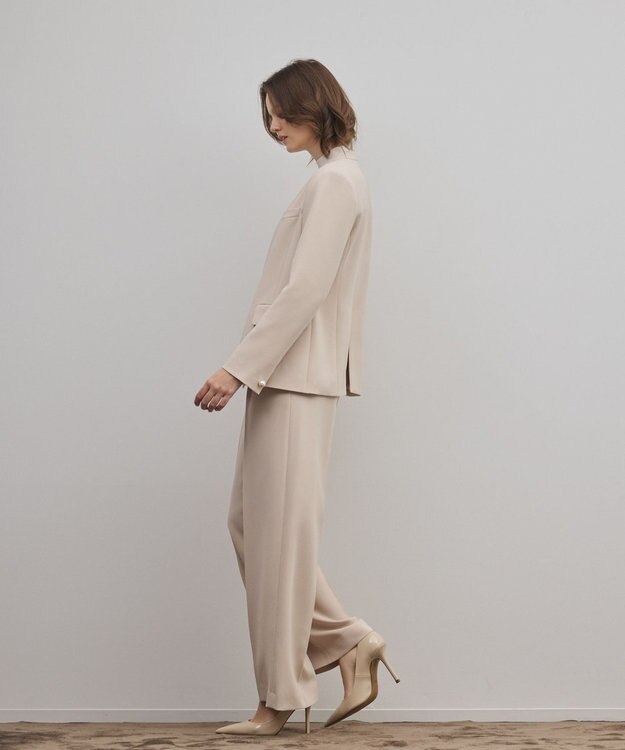 GRACE CONTINENTAL トリアセワイドパンツ ベージュ