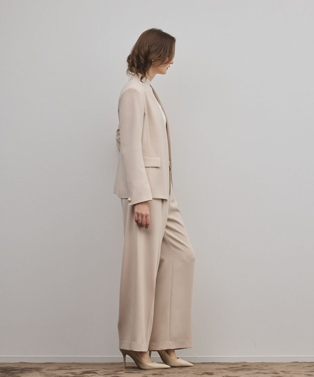 GRACE CONTINENTAL トリアセワイドパンツ ベージュ