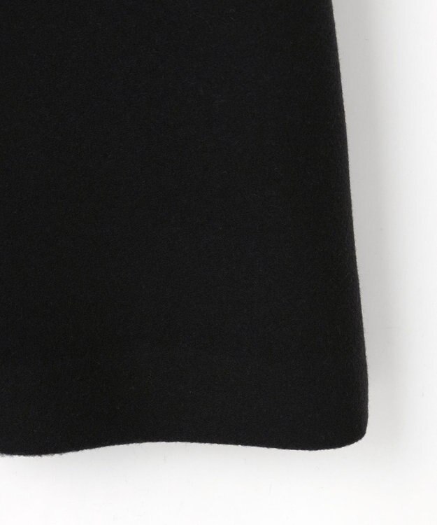 組曲 ウールモッサステンカラー コート ブラック系