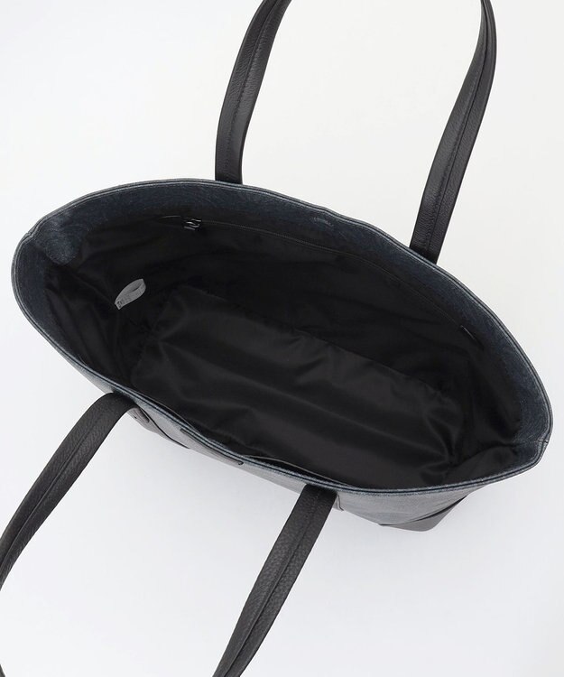 JOSEPH ABBOUD 【軽量/バッグINバッグ付き】ペイズリージャカードトート ネイビー系