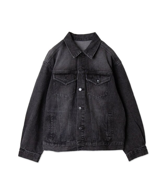 WEGO 【ユニセックス着用ITEM】BIGデニムジャケット デニムブラックソノタ