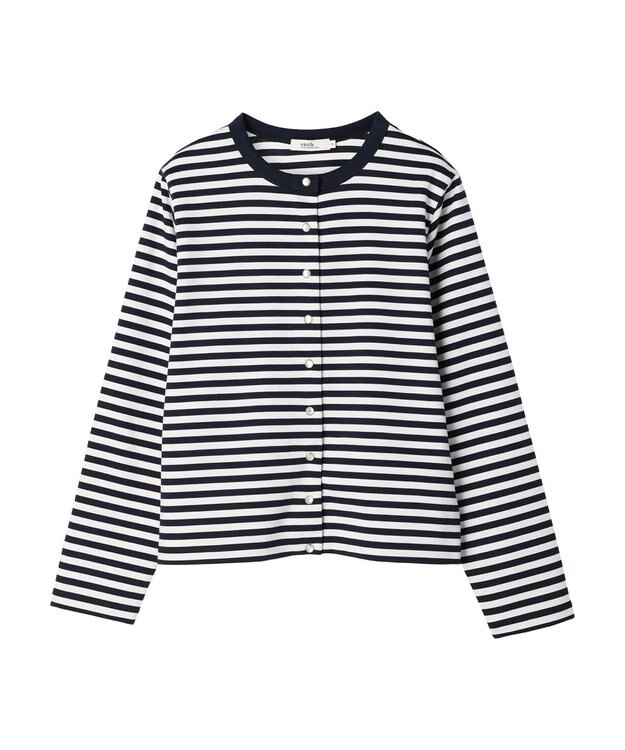 earth music&ecology パールスナップボタンカーディガン Border