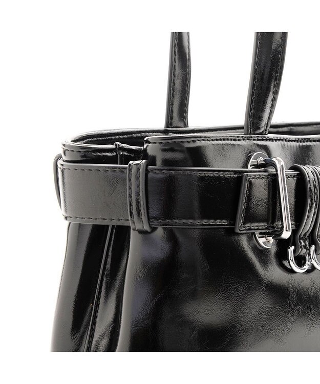 MioFIRANO バックルベルトハンドバッグ　FIRANO フィラノ BLACK